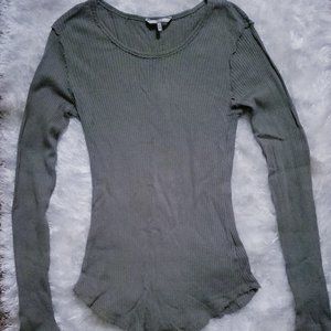 BKE Lightweight Distressed Waffle Henley NWOT